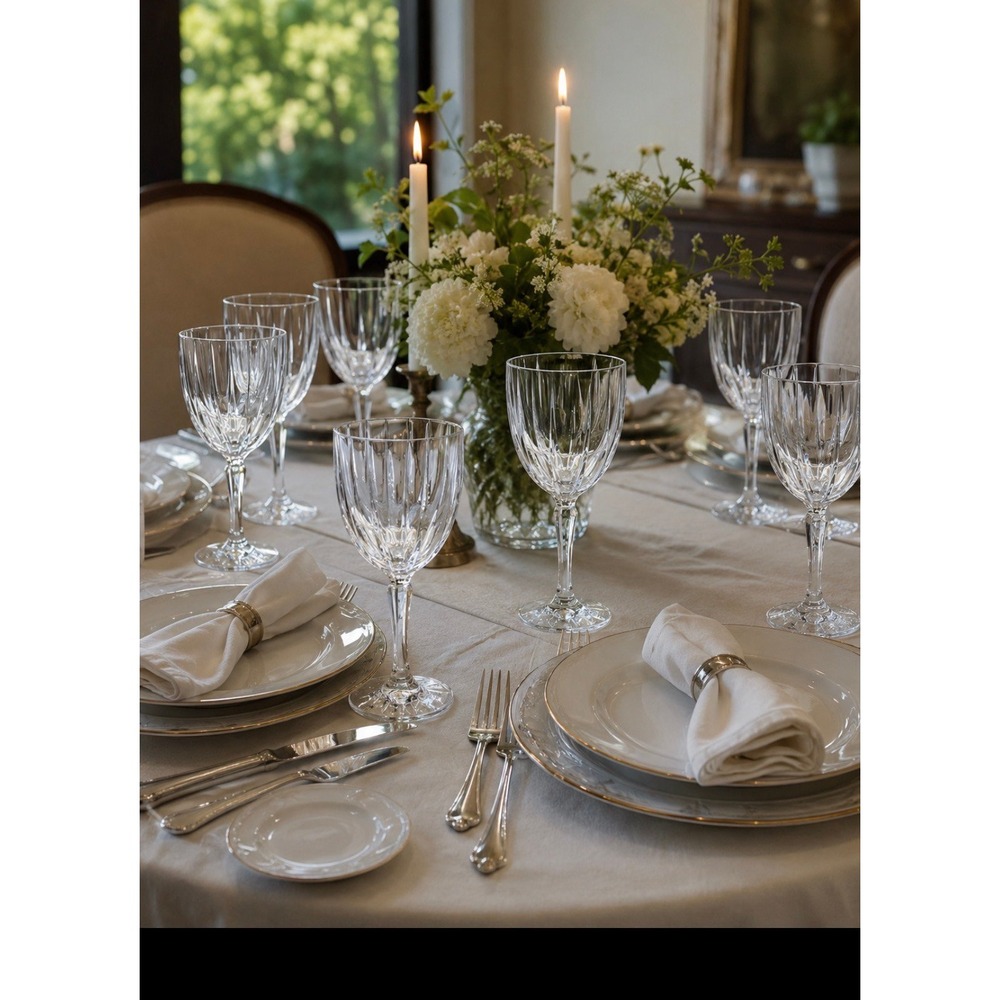 Waterford Crystal Marquis large water goblets. Set of 7